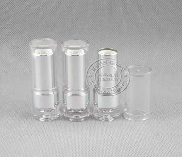 

lp4529 clear lip stick container121mm mold empty lipstick round bottle color cosmetic packaging 500pcslot6781993