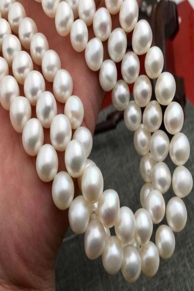 

910mm perfect round south sea genuine white pearl loose beads 14 inch271b5084077