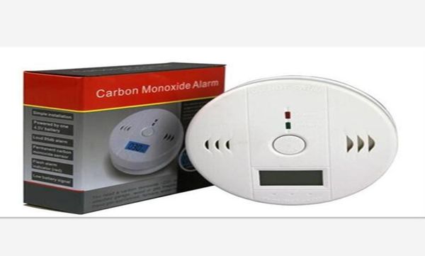 

wall lcd co carbon monoxide detector poisoning gas warning sensor monitor tester alarm with retail box 60pcslot dhl 9596821
