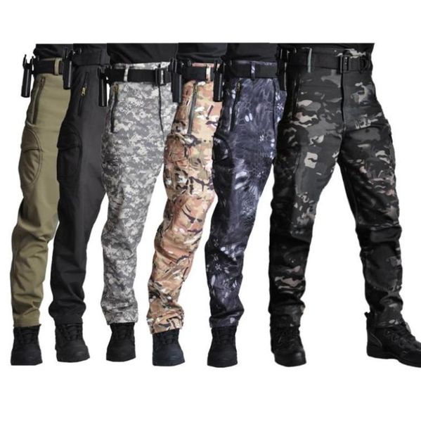 

hiking aiesoft trousers tactical pants men outdoor sports plus size waterproof outdoor pants camping climb run trousers5090768, Black;green