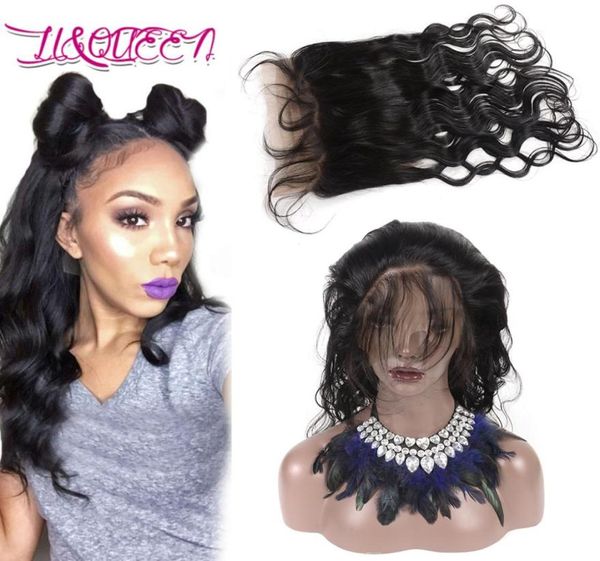 

virgin hair indian body wave 360 lace frontal unprocessed frontal closure beauty hair extensions body wave natural frontals70273348243559, Black;brown