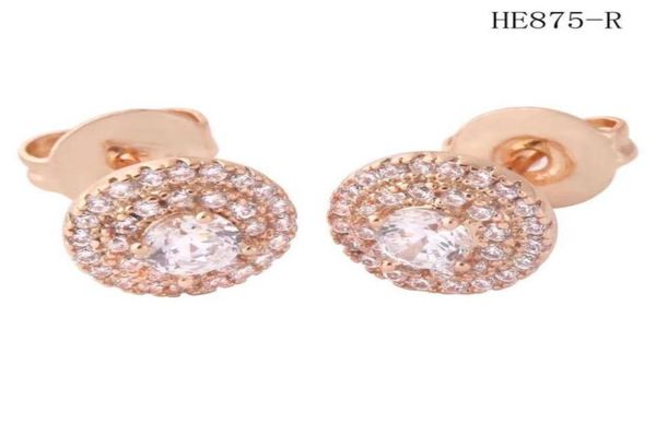 

micro inlay diamond earrings simple fashion earrings stainless steel material no allergy no fading women stud earrings whole299f9692006, Golden