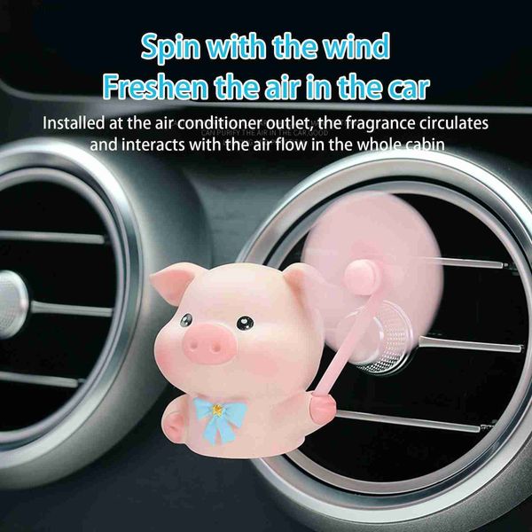 

car air freshener car air freshener purifier cute duck bear pig figure windmill outlet rotating fragrant outlet fragrance perfume diffus e1q