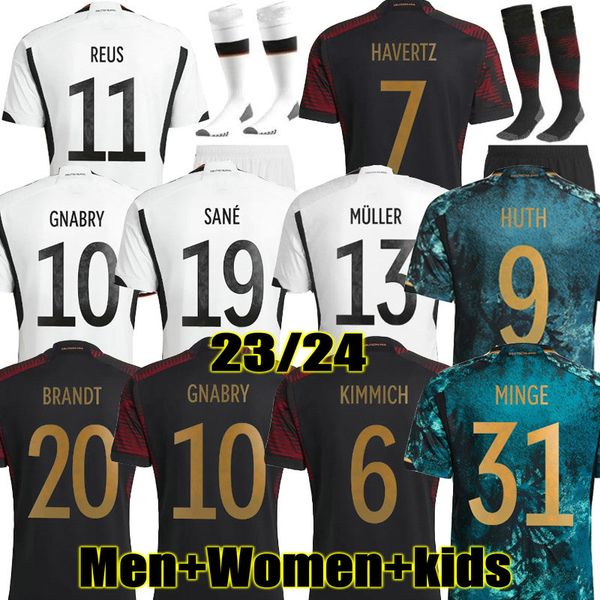 

2023 germanys soccer jerseys fans player version green blue 2023 women men kids kit muller reus football shirts t fullkrug musiala gnabry 22, Black;yellow