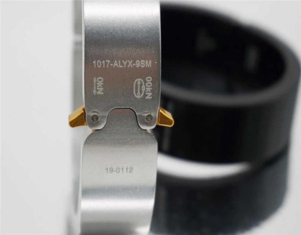 

alyx rollercoaster bracelet men women 1017 alyx 9sm bracelets 11 austria lasered cuff buckle clasp q07222080632, Black