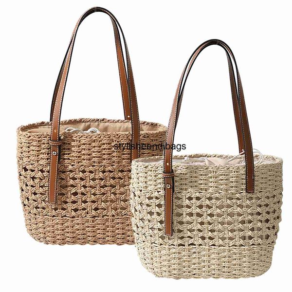 

stylisheendibags totes straw bags for women 2023 summer straw shoulder wicker beach bag woven rattan bag handmade purse bohemia handbag bols
