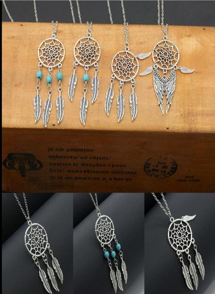 

2017 new elegant dreamcatcher pendant necklace fashion feather tassel necklace jewelry1832773, Silver