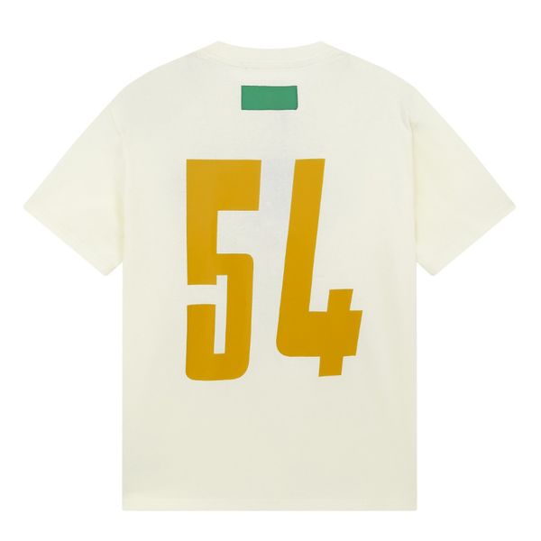 

23ss new made in italy woman men's t-shirts high end classic letter no.54 towel embroidery tee summer limited breathable street fashion, White;black