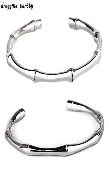 

vintage fashion bangles for men women bamboo cuff couple jewelry high rising open bracelet bangle8607356, Black