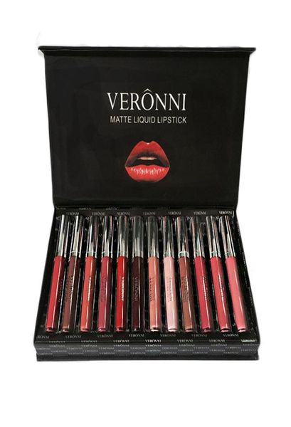

2018 recommend cosmetics 12 colors set waterproof long lasting lipstick mae lip gloss makeup5257746