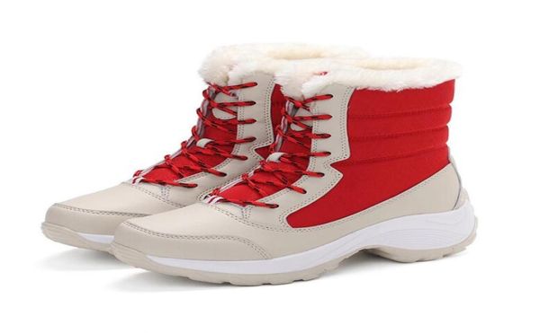 

women boots winter warm quality midcalf snow boots ladies laceup comfortable waterproof booties chaussures femme botas mujer hig1570834