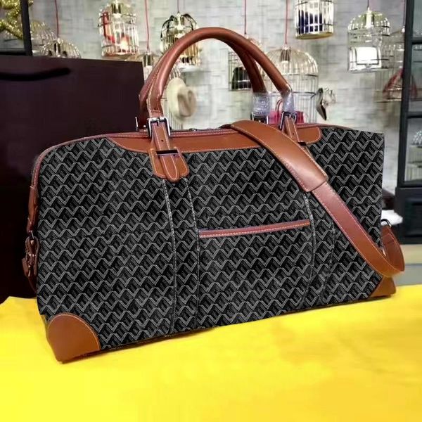 

duffel bags goya women bag men highest quality fashion duffel handbags with shoulder straps 48*23*26cm a4, Black