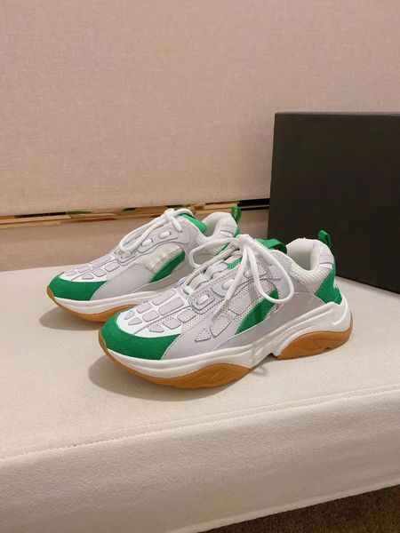 

sport-design 23s/s men skel low sneakers shoes skeleton bones leather platform daddyshoes trainers skull walking comfort sports eu38-46, Black