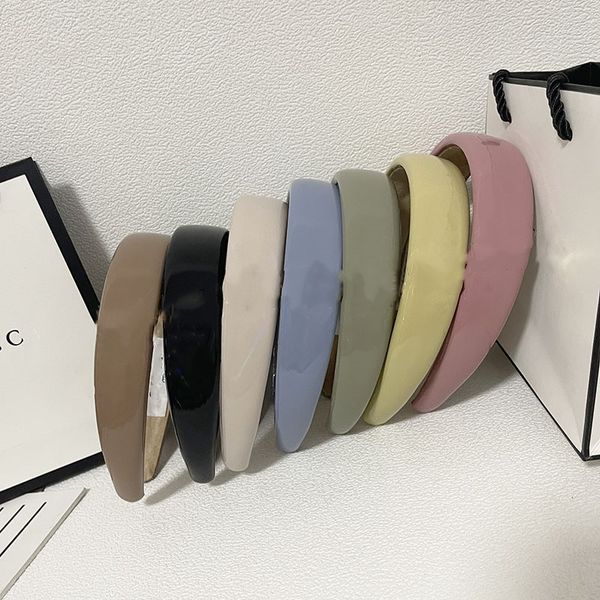 

vintage brand designer g double letter printing headbands for women wide-brimmed thicken spring hairbands headwrap headwear street fashion h, Silver