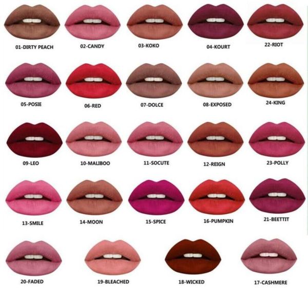

15pcslot selling matte lipstick maquiagem batom long lasting labial mate makeup lip stick beauty make up batons2836951