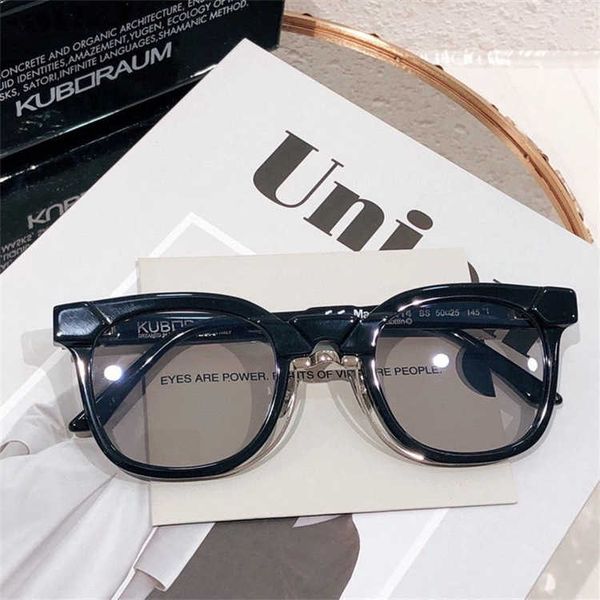 

designer kuboraum sunglasses n14 german tough linear style pioneer neutral frame eyeglasses with logo box, White;black
