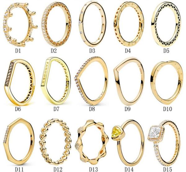 

designer jewelry 925 silver wedding ring bead fit pandora full diamond love drop ring cubic zirconia diamonds european style rings9323207, Slivery;golden
