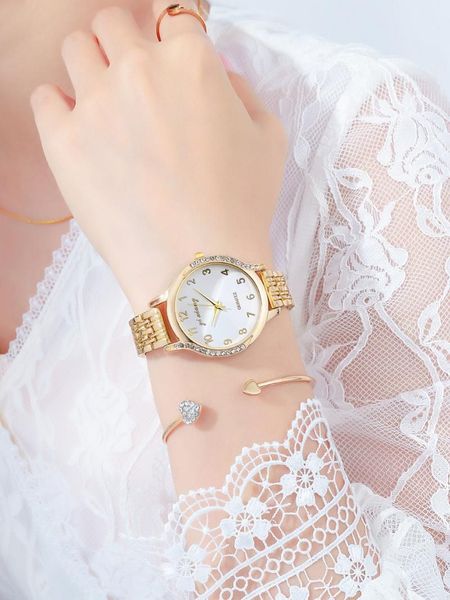 

women watch watches watch quartz -battery luxury fashion designer casual watch, Slivery;brown
