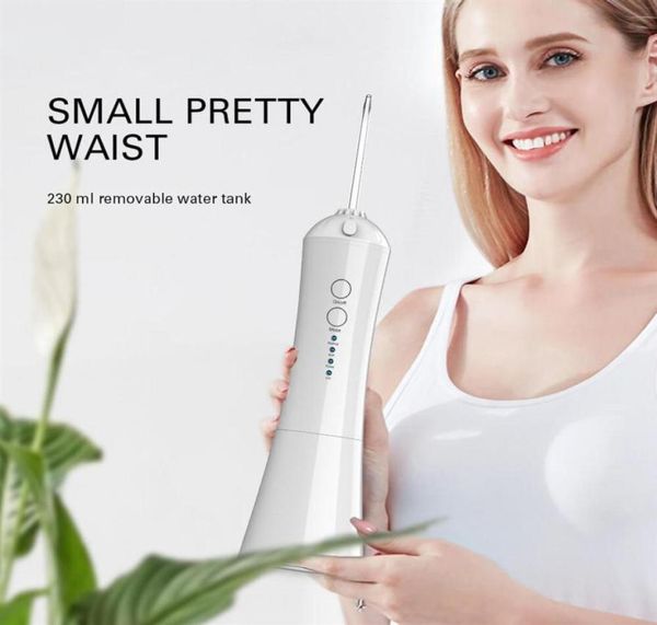 

3 modes portable electric oral irrigator usb rechargeable dental irrigator 3 tips water dental flosser water jet teeth cleaner248x2746729