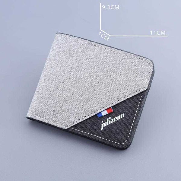 

wholesale mens short canvas wallet male thin cloth card holder, Red;black