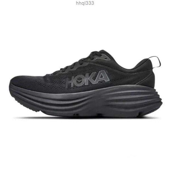 

lngi nicm 2023 new clifton  hoka one bondi 8 athletic shoe running shoes sneakers shock absorbing road fashion mens womens r women men size, Black
