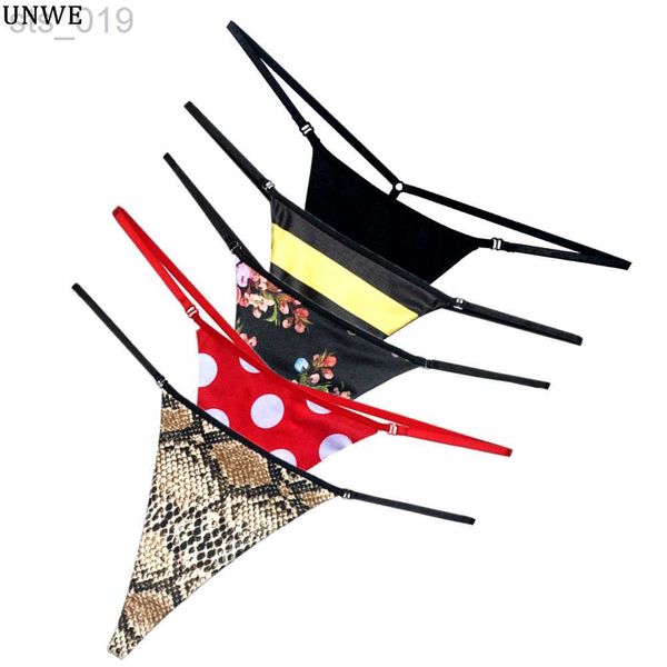 

briefs panties printed cotton woman thongs and gstrings no trace striped underwear women g-string soft low rise panty j230530, Red;black