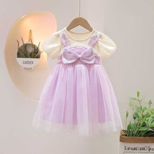 

girl's dresses girl's dress summer girl's mesh gauze princess dress ropa kids dresses for girls, Red;yellow