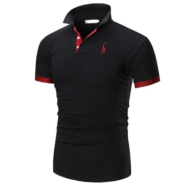 

custom men summer t-shirt original cotton uniform polo shirt hp8j, White;black