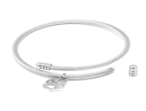

aiovlo new stainless steel adjustable diy charm bracelet bangle accessories fine bracelet jewelry for making women gift q07198458813, Black