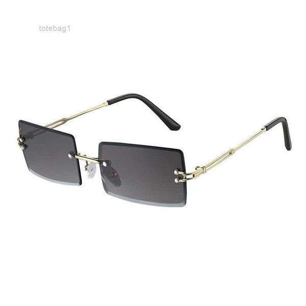 

kajila fashion square frameless trimmed sunglasses women's 3 lmpd, White;black