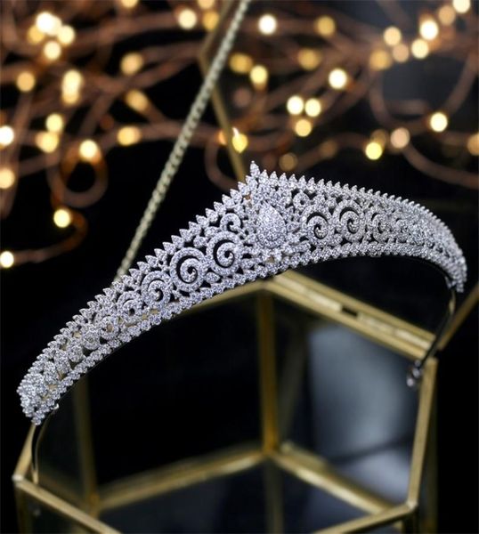

2020 new design tiaras bridal headpiece bride jewelry queen crowns tocado novia wedding hair accessories y2008075942717, White;golden