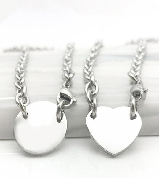 

19mm heart bracelets women round stainless steel fashion chain on hand couple jewelry gift for girlfriend christmas valentine day 7638558, Black