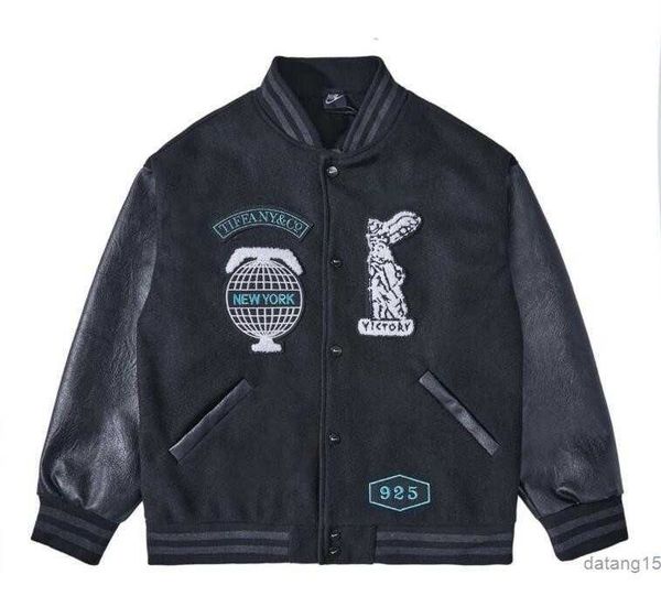 

baseball jackets men jacket tiffany leather sleeve york mens coats 925 89xv, Black;brown
