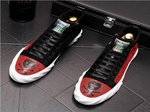 

luxury rhinestone handmade mens black shoes casual lightweight breathable men summer shoes comfortable men canvas boots w1557636967