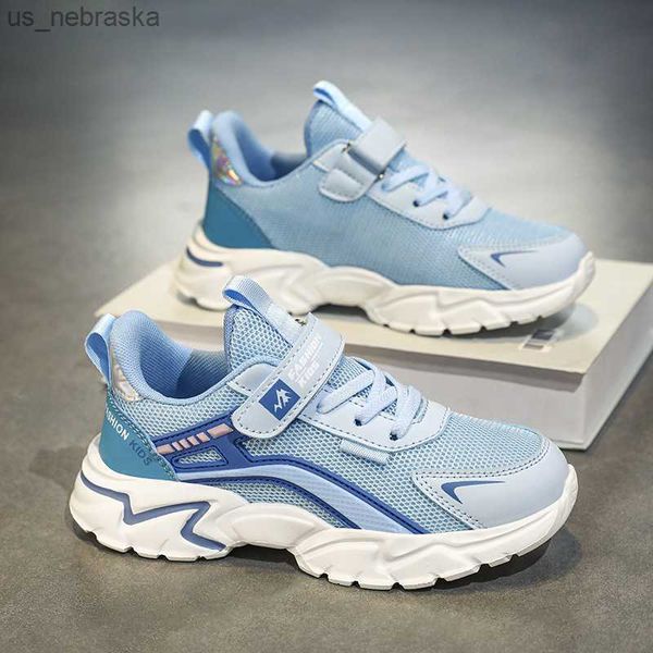 

athletic outdoor 2023 kids sneakers shoes casual breathable shoes for boys outdoor running sports childrens shoes girls sneakers shoes l2305, Black