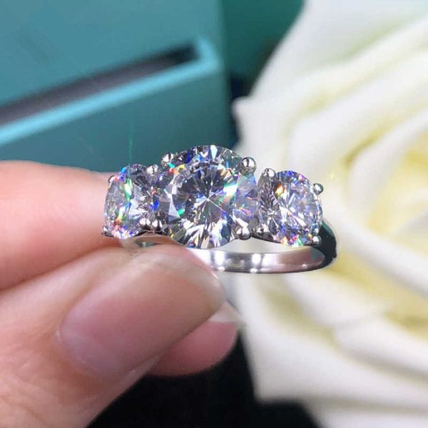 

band rings huitan bling crystal cubic zirconia finger ring for women simple stylish design luxury girls ring party statement jewelry aa23053, Silver