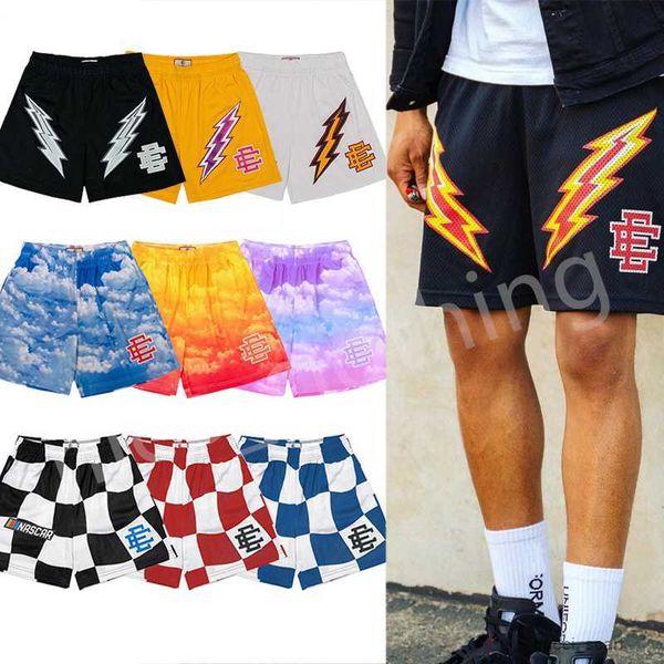 

mens eric emanuel shorts designer womens sports sweatpant summer beach gym fitness short pants loose oversize style trousers, White;black