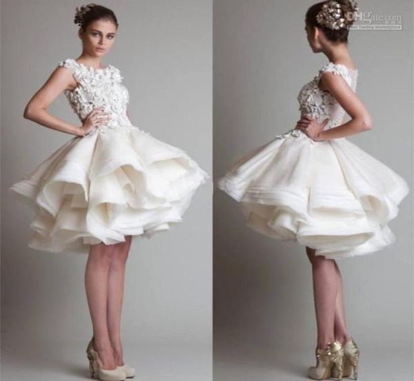 

new gorgeous jewel tulle satin organza knee length short prom ball gown graduation evening dresses3935871, Blue;red