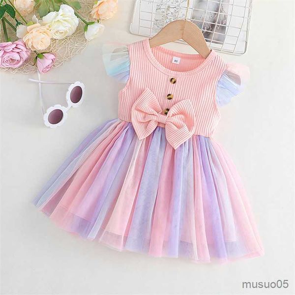 

girl's dresses baby toddler infant kids baby girl dress tulle party wedding birthday dresses for girls summer, Red;yellow