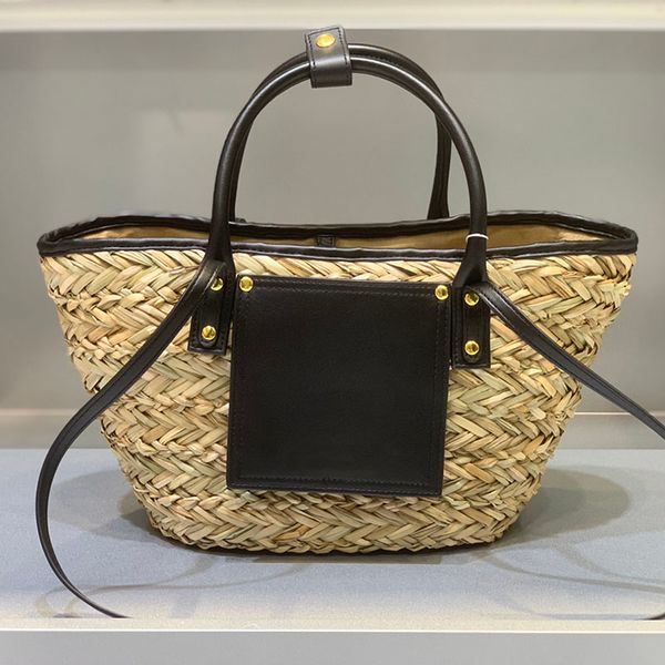

handbags tote le petit panier straw shoulder bags underarm shopping women designer handbag purse crossbody fashion letters removable and adj
