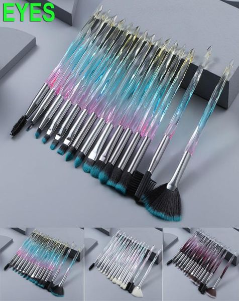 

makeup brushes set crystal diamond 15pcs cosmetic brush face eye shadow foundation concealer eyeliner eyelash lip eyebrow brushes 2153556