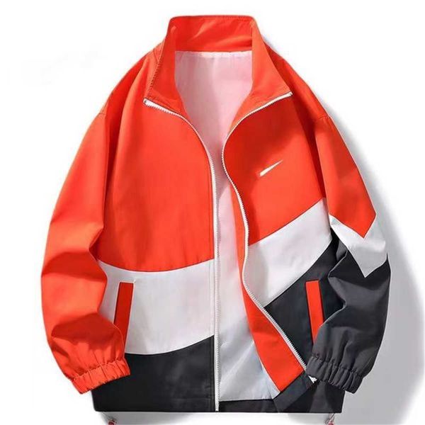 

mens jacket tech designers jackets color patchwork coat loose casual thin style sports n print c1d5, Black;brown