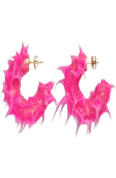 

tufted rubber earrings ear cuff colorful dripping oil candy stars the same style street wild fashion ins jewelry accessories4962557, Silver