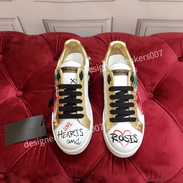 

2023designer classic spring casual shoes men fashion skulls leather boots punk flat-bottomed personalized fashion sneakers, Black