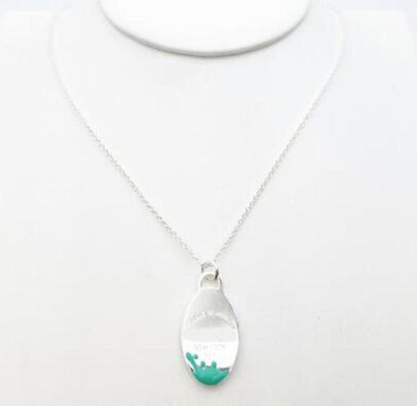 

chains tif 2021 fashion oval pendant necklace exquisite women039s s925 sterling silver jewelry4510023