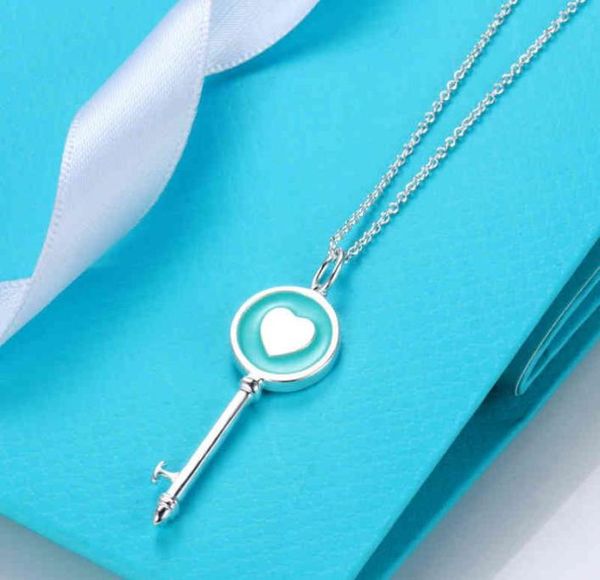 

tif new enamel heartshaped women039s key necklace fashion clavicle locket necklaces pendant necklace g11293617955, Black