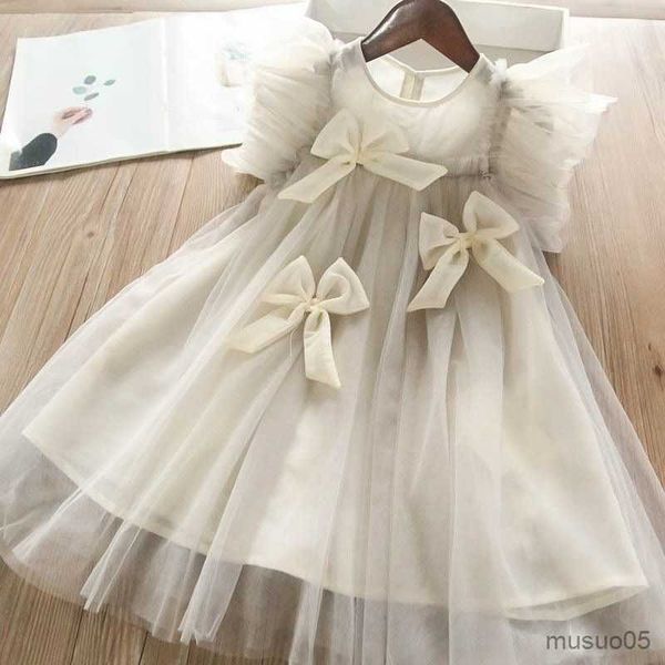 

girl's dresses kids clothes for girls summer dress flare sleeve children sweet princess dress with big, Red;yellow