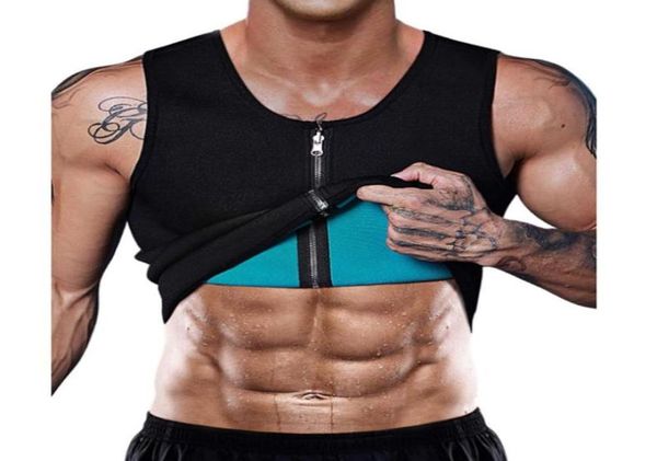 

slimming belt belly men slimming vest body shaper neoprene abdomen fat burning shaperwear waist sweat corset drop5321639, Black;blue