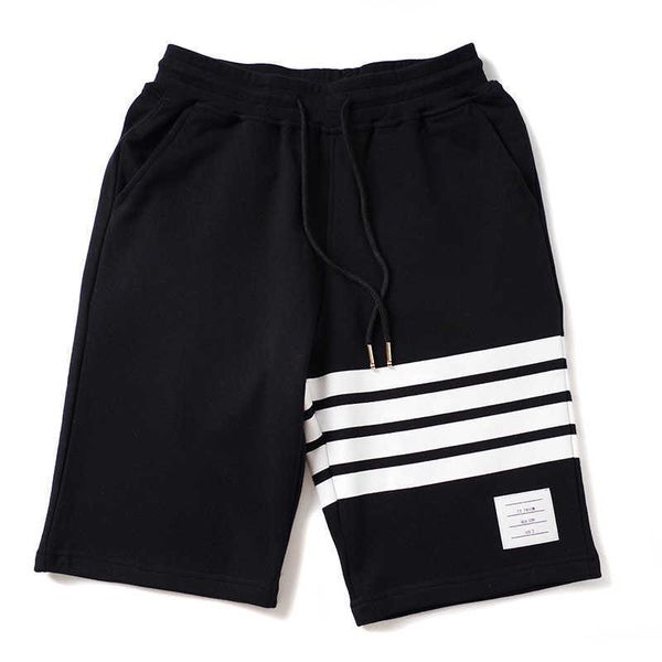 

men's shorts summer new designer brand terry four bars with a hundred couples shorts, White;black