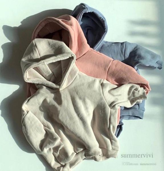 

fall children sweatshirt kids hooded long sleeve sports pullover fashion boys casual girls velvet warm jumper q303264133178333839, Black